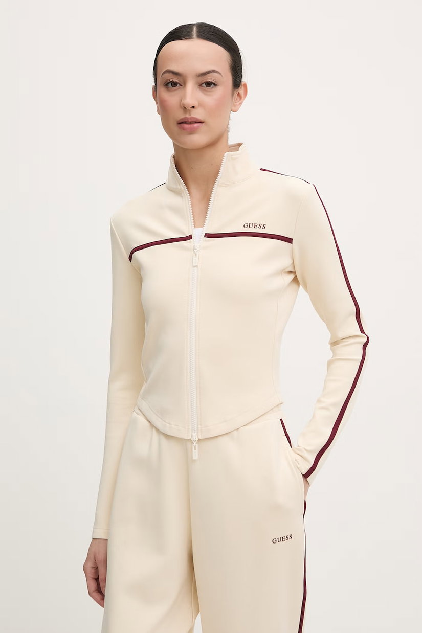Guess hanorac cu fermoar pentru femei JASMINE