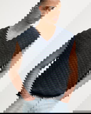 Levi's vestă pentru bărbați, din bumbac SKYLINE SWEATER VEST