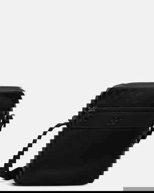 HUGO borsetă de umăr pentru bărbați, cu imitație de piele QUANTIC NS ZIP