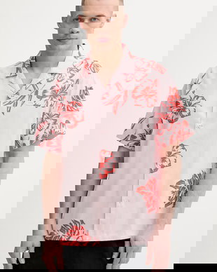 Oakley cămașă pentru bărbați, cu lyocell HIBISCUS BREEZE