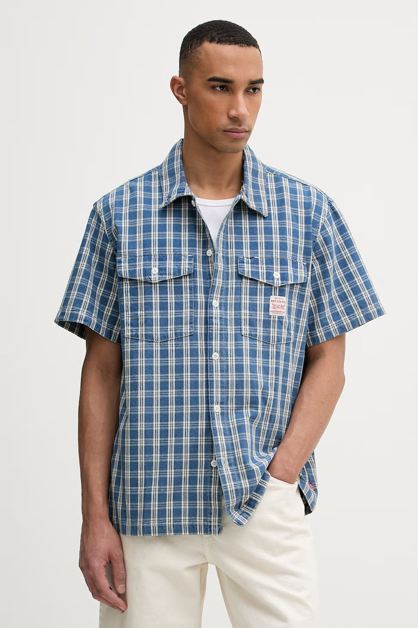 Levi's cămașă pentru bărbați, din bumbac SS WORKER - WW x WORKWEAR