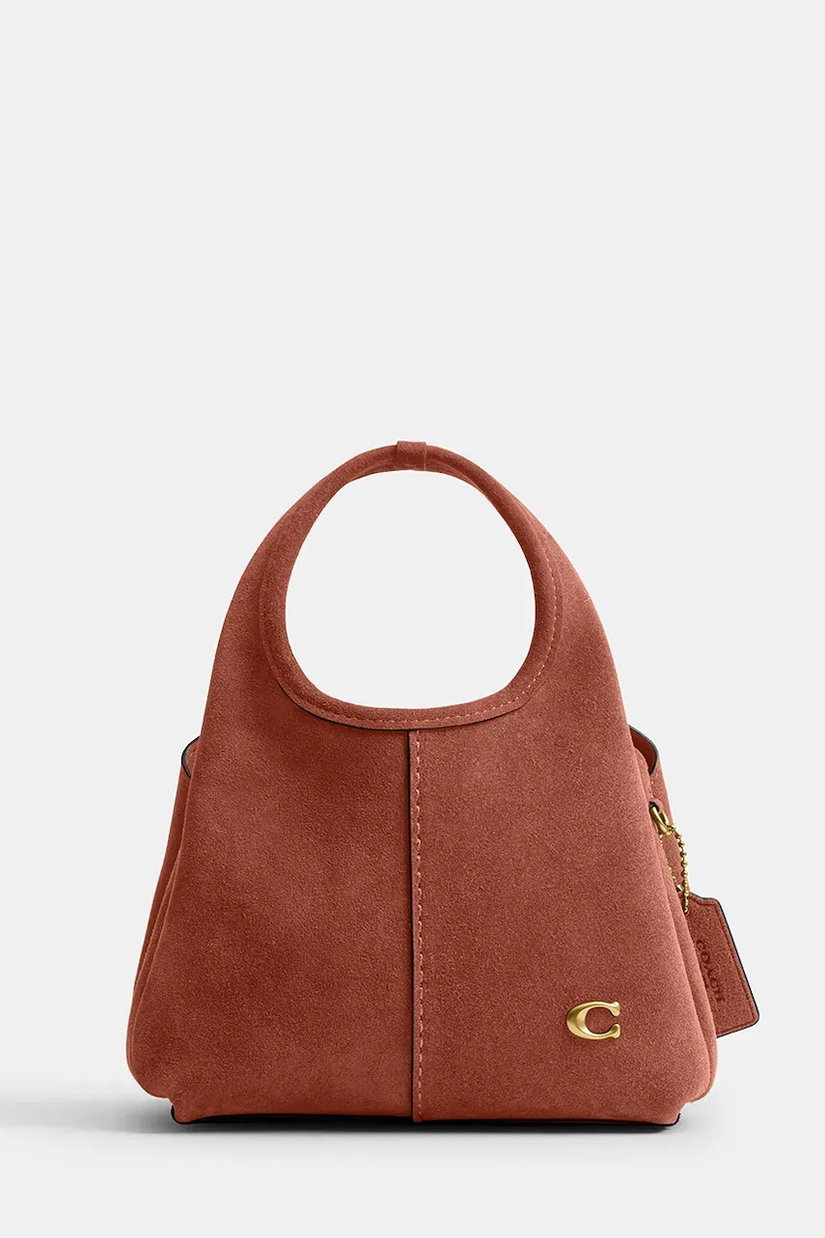 Coach geantă crossbody pentru femei, din piele întoarsă Suede Lana Shoulder Bag 19