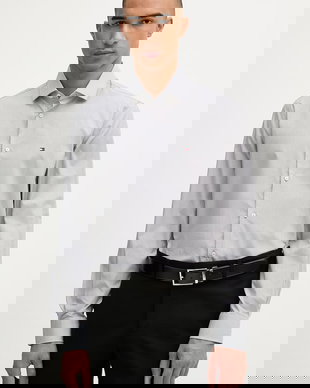 Tommy Hilfiger cămașă pentru bărbați, din bumbac cu elastan