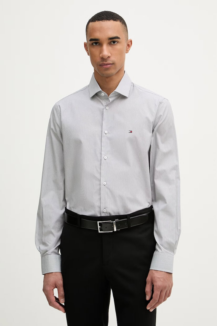 Tommy Hilfiger cămașă pentru bărbați, din bumbac cu elastan