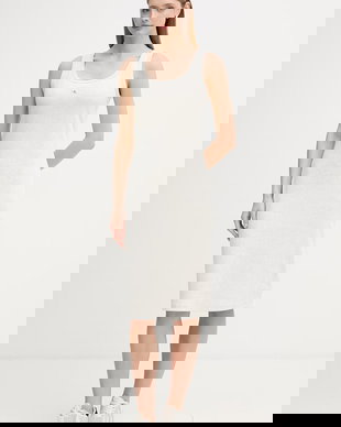 Calvin Klein Jeans rochie bumbac cu elastan