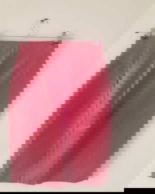 FUSTA DE PIELE ROZ INCHIS