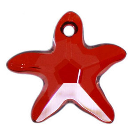 Pandantiv Swarovski - starfish 28 mm (6721-RM)