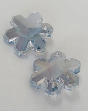 Pandantiv Swarovski - fulg de nea 25 mm (6704-BLSH)