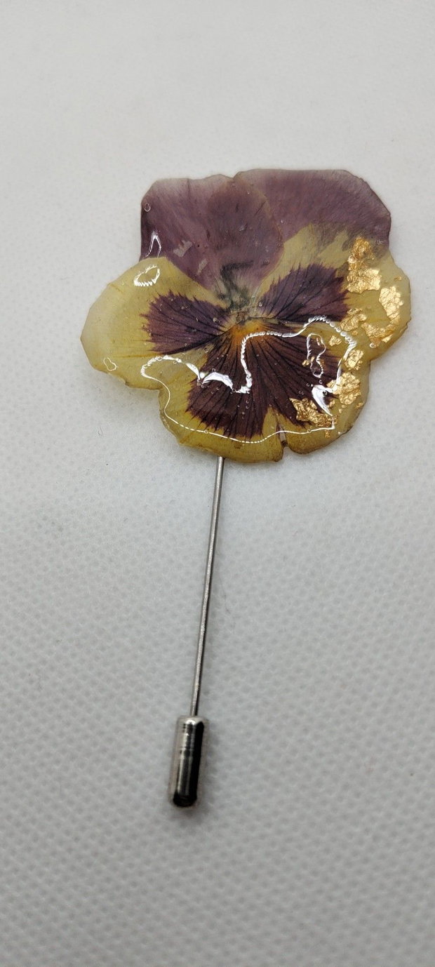 Brosa unicat,brosa floare naturala, brosa panseluta