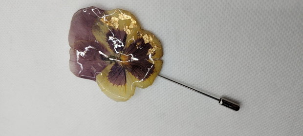 Brosa unicat,brosa floare naturala, brosa panseluta