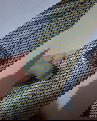 Cravata vintage matase naturala Lorendi Capri