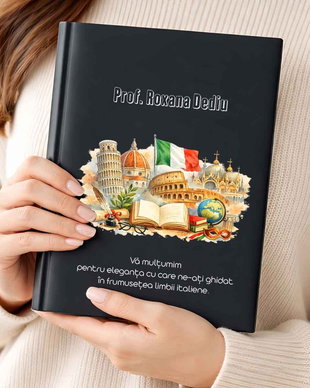 Agendă Personalizată Cadou pentru Profesoara de Italiană