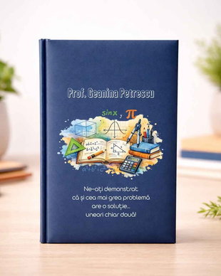 Agendă Personalizată Cadou pentru Profesoara de Matematică