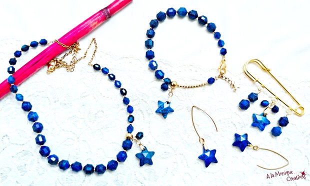 Colier cu steluta si lapis lazuli