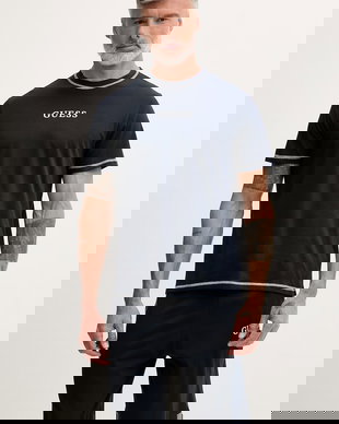 Guess pijama din două piese pentru bărbați bumbac WILLEM