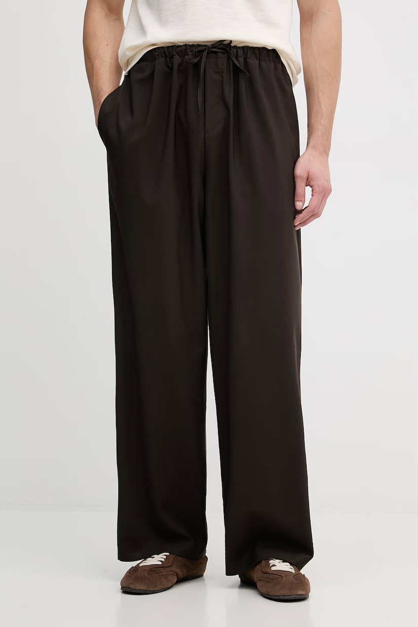 BOSS pantaloni pentru bărbați, din lână BOSS X DAVID BECKHAM