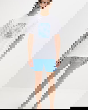 Karl Lagerfeld pijama din două piese pentru bărbați, din bumbac cu elastan