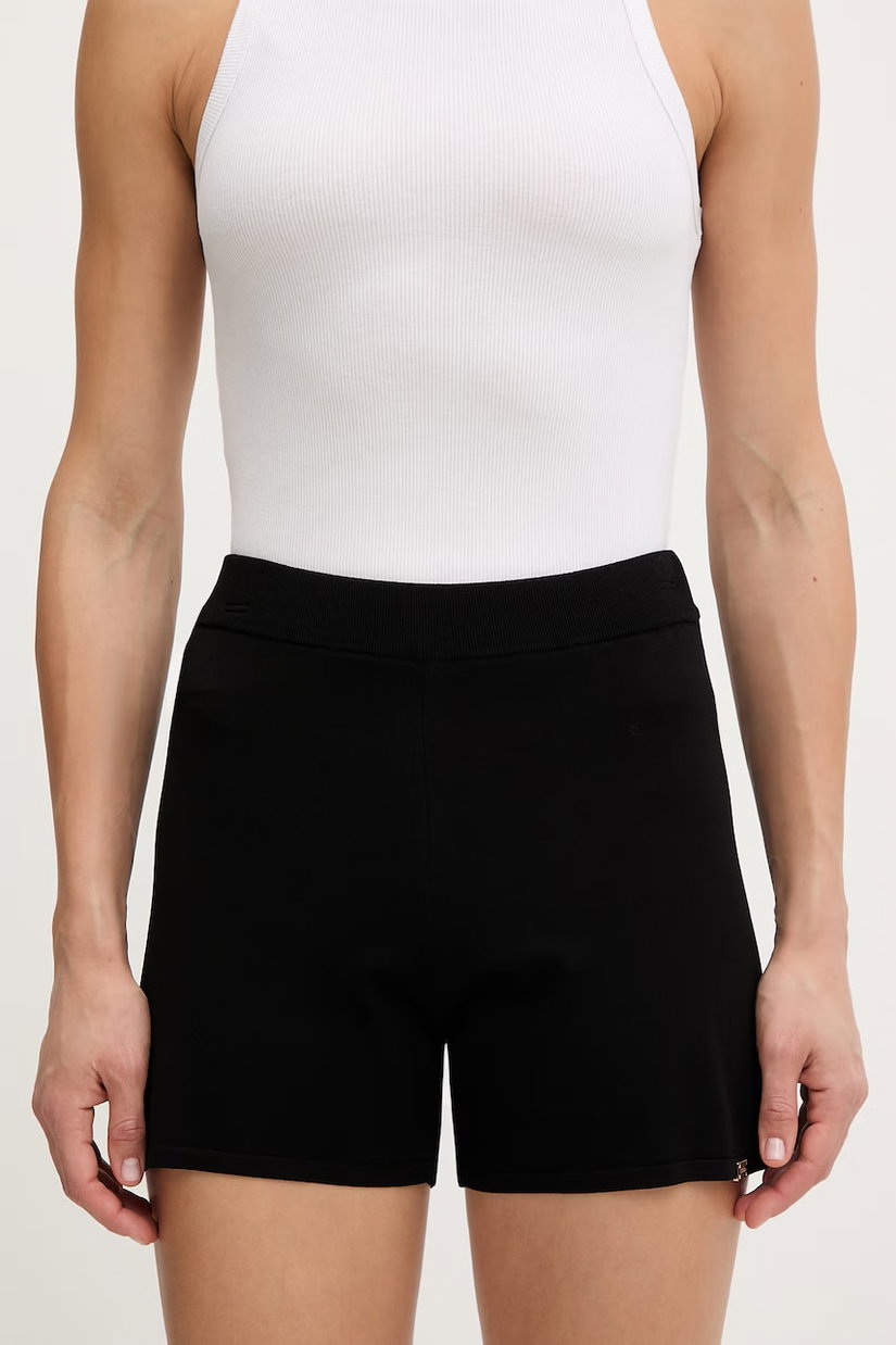 Guess pantaloni scurți pentru femei, cu vâscoză TEA