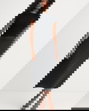 BOSS Orange rochie cu vâscoză C Ficella