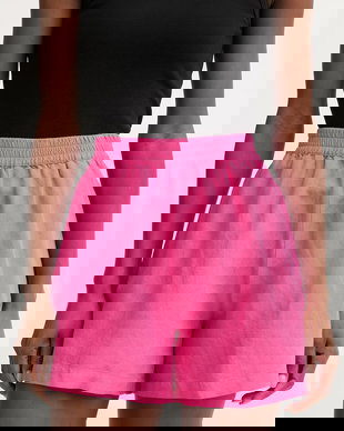 BOSS Orange pantaloni scurți pentru femei, din in C Tallan