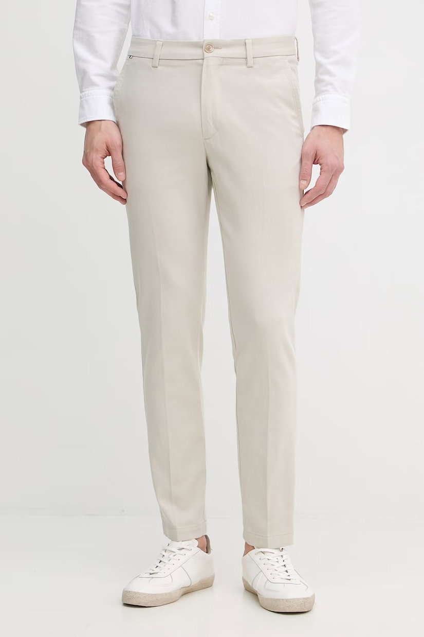 BOSS pantaloni slim fit bărbați cu bumbac H-Kaiton1