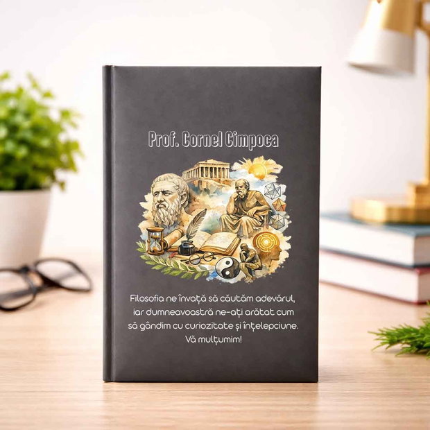 Agendă Personalizată Cadou pentru Profesorul de Filosofie