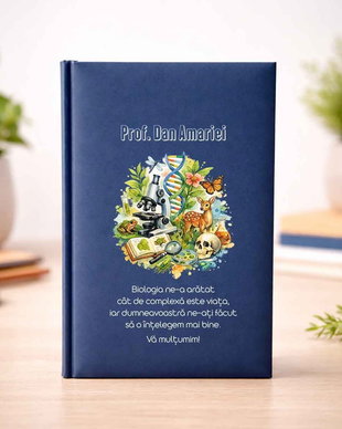 Agendă Personalizată Cadou pentru Profesorul de Biologie