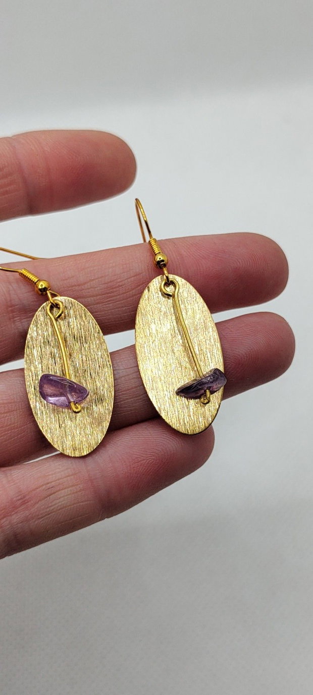 Cercei unicat, cercei handmade, cercei cu cristale naturale.