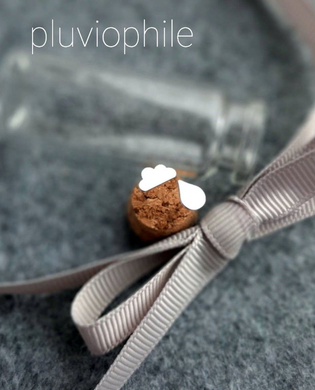 Cercei asimetrici din argint 92.5 PLUVIOPHILE