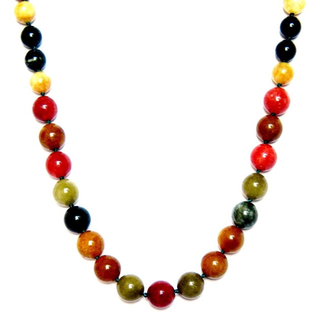 Set bijuterii cu colier si cercei clasici realizat cu Agate Alashan multicolore, bijuterii de primavara, superb cadou pentru ea (136)