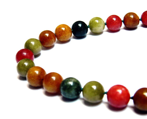 Set bijuterii cu colier si cercei clasici realizat cu Agate Alashan multicolore, bijuterii de primavara, superb cadou pentru ea (136)