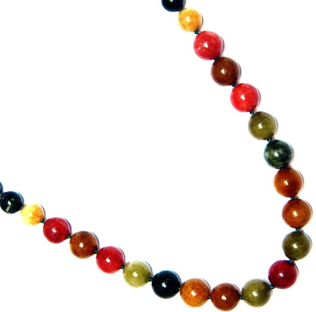 Set bijuterii cu colier si cercei clasici realizat cu Agate Alashan multicolore, bijuterii de primavara, superb cadou pentru ea (136)