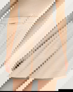 Lacoste pantaloni scurți de damă cu lână