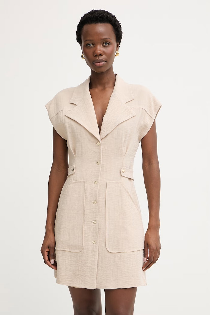 Simona Corsellini rochie tip cămașă cu vâscoză