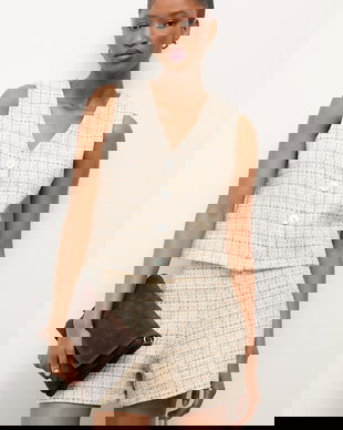 Answear.LAB Vestă cu un singur rând de nasturi de femei