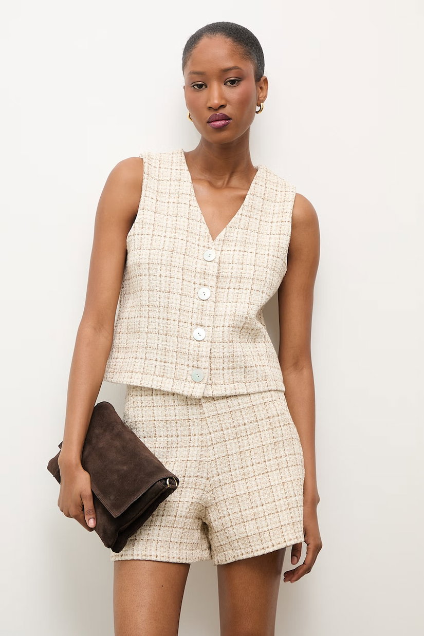 Answear.LAB Vestă cu un singur rând de nasturi de femei