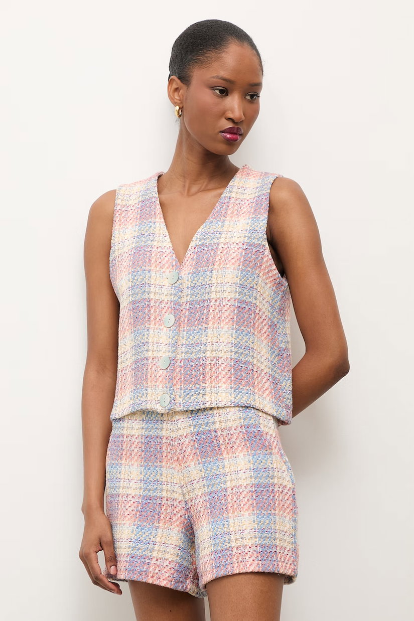 Answear.LAB Vestă cu un singur rând de nasturi de femei