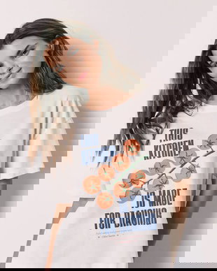 Women'secret tricou de pijama pentru femei, din bumbac