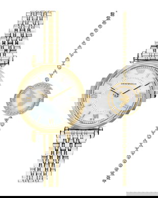 Emporio Armani set ceas și brățară pentru femei Gianni T-Bar