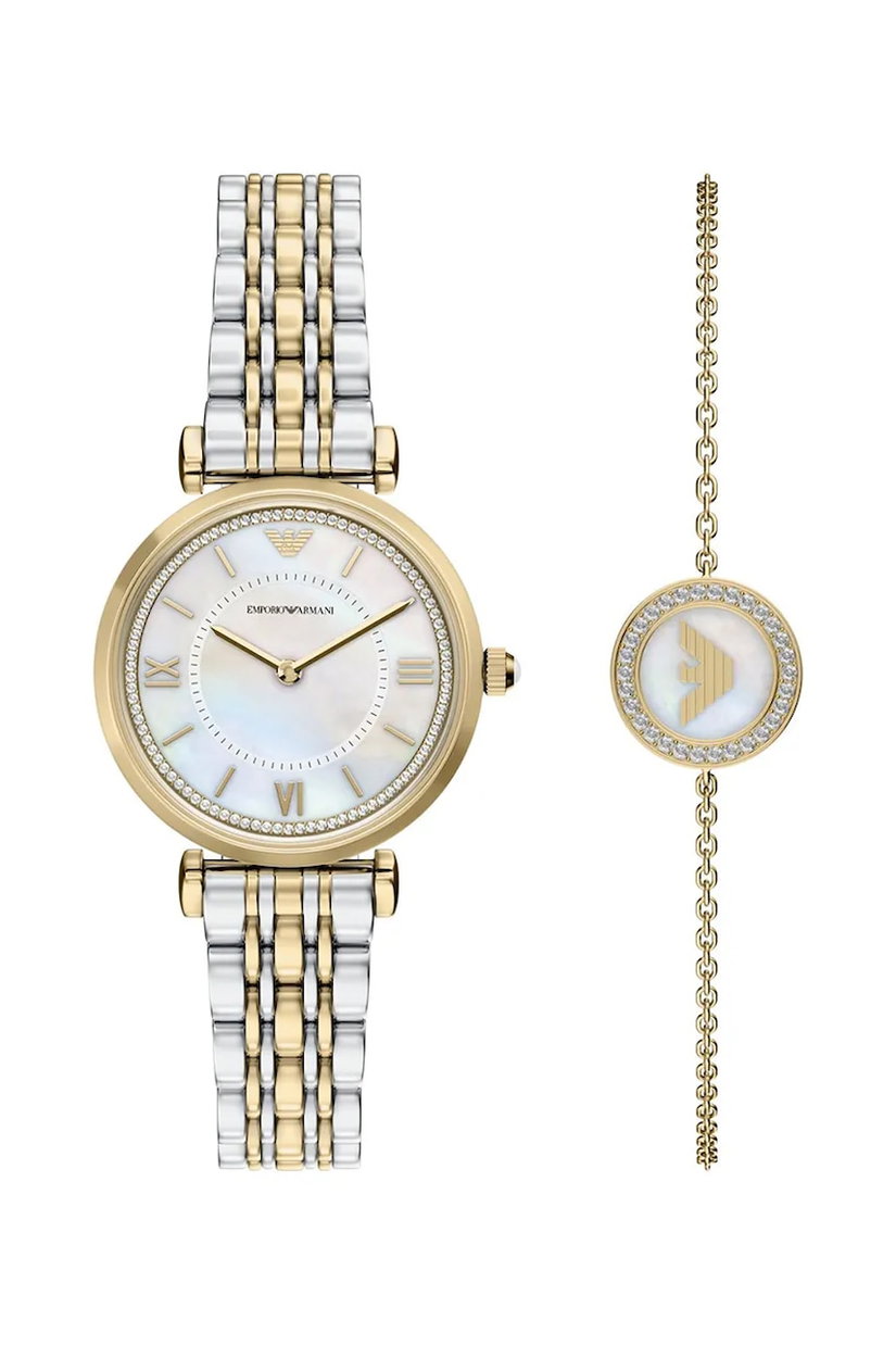Emporio Armani set ceas și brățară pentru femei Gianni T-Bar