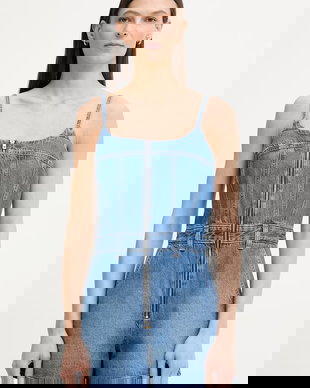 Levi's salopetă pentru femei, din denim JOLENE ROMPER