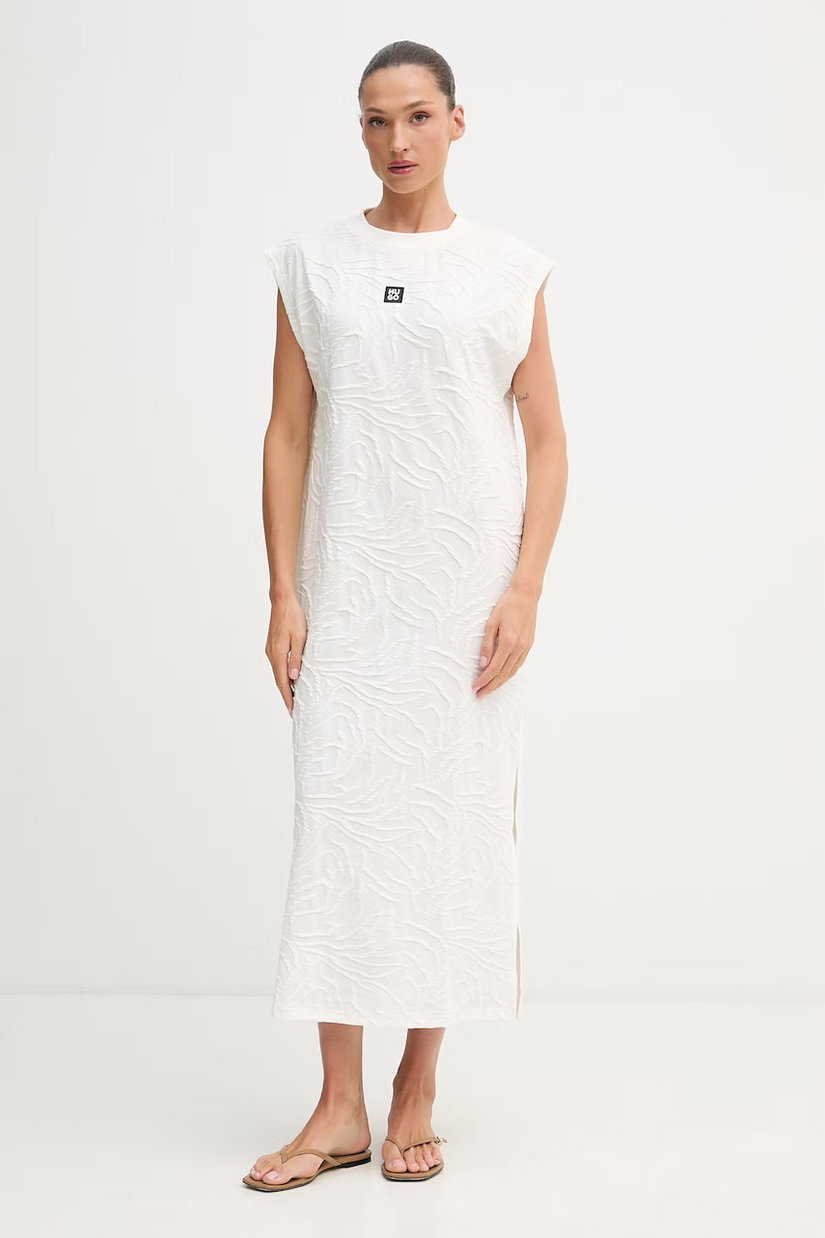 HUGO rochie cu bumbac ZEB_dress