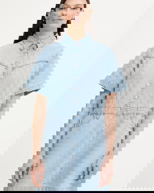 Levi's rochie denim SS LOGAN WESTERN