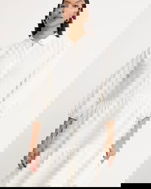 BOSS Orange rochie tip cămașă cu in C Disenna