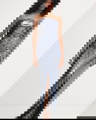 Retrofete rochie drapată Maytal