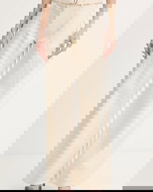 Liu Jo pantaloni wide leg pentru femei, din in