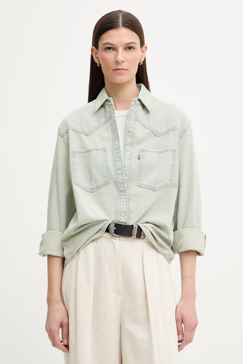 Levi's cămașă pentru femei, din denim TEODORA WESTERN