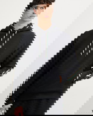 Emporio Armani hanorac cu glugă pentru bărbați, cu bumbac