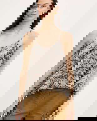 Pinko bluză cu bretele pentru femei, din bumbac