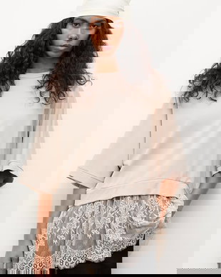 Answear.LAB hanorac oversized pentru femei, cu vâscoză